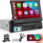 Liwi - bluetooth autoradio 1 din carplay et android auto 7 pouces �cran tactile retractable carplay 1 ...