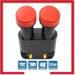 Lnb monobloc twin (2 sorties) 6° 0. 1 db gain 60 db full hd 3d 4k pour la réception dastra et hot bird ... Lnb monobloc twin (2 sorties) 6° 0. 1 db gain 60 db full hd 3d 4k pour la réception dastra et hot bird ...