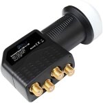Lnb quad tête universelle 01 db gain 65 db full hd 3d ultra hd 4k gold Lnb quad tête universelle 01 db gain 65 db full hd 3d ultra hd 4k gold