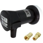 Lnb single best germany high gain 70 db !! + 2 fiches or - tête parabole universelle compatible canal ... Lnb single best germany high gain 70 db !! + 2 fiches or - tête parabole universelle compatible canal ...