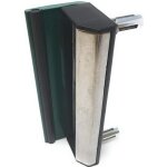 Locinox g�che r�glable type industriel en acier inoxydable pour profils carr�s en ral 6005 vert