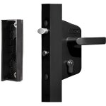 Locinox noir lakz p1 serrure �conomique pour portillon de jardin avec coffre en polyamide et m�canisme ...