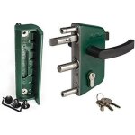 Locinox vert lakz p1 serrure �conomique pour portillon de jardin avec coffre en polyamide et m�canisme ...