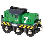 Locomotive de fr�t � pile - brio - mixte - vert - a partir de 3 ans