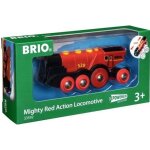 Locomotive rouge puissante  piles brio - circuit de train en bois - ravensburger - ds 3 ans - 33592 ...
