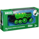 Locomotive verte puissante  piles - brio - circuit de train en bois - accessoire son & lumire - ds ...