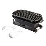 Lodge - barbecue en fonte avec grille de cuisson - compact - style hibachi - au charbon de bois - fabriqu ...