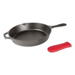 Lodge poêle en fonte naturelle 30cm poignée en silicone sain et sans pfas tous feux dont induction four ... Lodge poêle en fonte naturelle 30cm poignée en silicone sain et sans pfas tous feux dont induction four ...