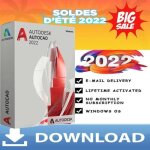 Logiciels - autodesk - autocad 2022 - licence perp�tuelle - windows - a t�l�charger
