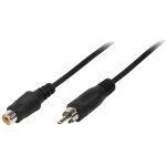 Rallonge de câble audio logilink - rca (m / f) - 10m - noir Rallonge de câble audio logilink - rca (m / f) - 10m - noir