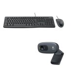 Logitech - pack clavier souris filaire mk120 + webcam middle c270 Logitech - pack clavier souris filaire mk120 + webcam middle c270