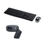 Logitech - pack clavier souris sans fil mk270 + webcam middle c270 Logitech - pack clavier souris sans fil mk270 + webcam middle c270