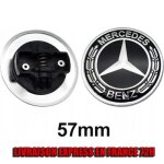 Logo capot mercedes benz amg noir 57mm embl�me classe a b c e s cla cls gla glc