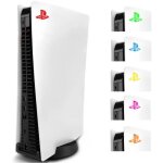 Logo led rvb 8 couleurs pour console playstation 5 kit de badge lumineux led pour disque ps5 et console ...