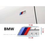 Logo / / / m bmw sport performance emblme badge chrom autocollant argent 90mm x30 mm