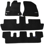 Tapis de sol - j&j automotive - citron c4 grand picasso - velours noir - antidrapant - sur mesure