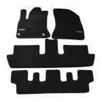 Logo tapis de sol noir velours sur mesure pour citroen c4 picasso 2006 - 2013 5 - seats base antid�rapante ...