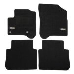 Logo tapis de sol noir velours sur mesure pour citroen c3 picasso 2008 - 2017 base antid�rapante tapis ...