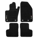 Logo tapis de sol noir velours sur mesure pour fiat 500x 2014 - 2024 4pcs base antid�rapante tapis conducteur ...
