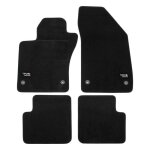 Logo tapis de sol noir velours sur mesure pour fiat tipo depuis 2015 berlina 4pcs base antid�rapante ...