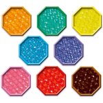 Loisir cr�atif - aquabeads - recharge perles � facettes - 800 perles multi - facettes de 8 couleurs diff�rente ...