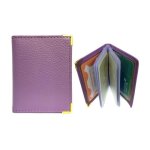 Loluna etui porte carte crdit 22 pages format livre compact en cuir pour carte bancaire visite fidlit ...