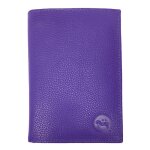 Loluna� grand portefeuille femme cuir v�ritable 4 volets pour carte grise permis identit� cartes billet ...