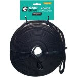 Longe pour chien - cani gear - 10 m - n�opr�ne souple avec poign�e - noir