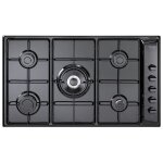 Plaque de cuisson à gaz - de longhi - nl 59 dd - 5 brûleurs - noir - 90 cm Plaque de cuisson à gaz - de longhi - nl 59 dd - 5 brûleurs - noir - 90 cm