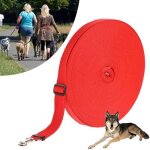 Longue laisse longe pour chien 20m sangle de dressage laisse de dressage rglable pour chien idal promenade ...