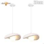 Lonshine 2x suspension moderne g9luminaire blanc lustre design m�tal vintage lampe �20cm pour chambre ...