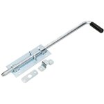 Verrou de porte de garage 420 mm galvanisé argenté avec poignée en caoutchouc - kotarbau Verrou de porte de garage 420 mm galvanisé argenté avec poignée en caoutchouc - kotarbau