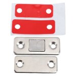 Loquet magn�tique - akozon - ultra - mince - acier inoxydable - lot 8 (48 pi�ces) - pour tiroirs et armoires ...