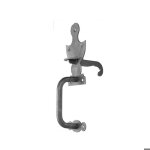 Verrou de b�timent - mermier - m - 406001 - battant 300 mm - acier brut - mentonnet � vis