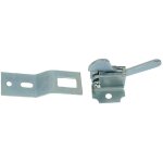 Loqueteau de placard cocotte en acier zingu avec gche - vachette - loqcotf05