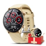 Losei montre connect�e femme homme appel bluetooth montre intelligente ip68 pour android ios or