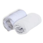 Lot d 1 alse et 1 drap housse - blanc - 70 x 140 cm