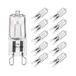 Lot de 10 ampoule g9 33w blanc chaud halog�ne g9 pour four tol�rance de 300�c g9 ampoules capsule filament ...