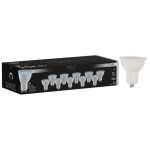 Ampoule led - edo - gu10 - 55w - 4000k - lot de 10 - 500lm - 120