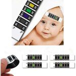 Lot de 10 bandelettes de thermomètre pour frontal réutilisables et flexibles pour bébé et enfant Lot de 10 bandelettes de thermomètre pour frontal réutilisables et flexibles pour bébé et enfant