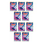 Lot de 10 blocs wc 50g color activ + fleurs sauvages - nettoyant d�tartrant toilettes