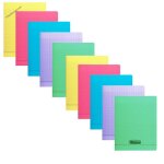 Lot de 10 cahiers - 24x32(cm) - grands carreaux - 96 pages - couverture en polypro - sans spirale - clairefont ...