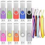 Lot de 10 cls usb 2. 0 febniscte - petite capacit 4 go rotatif pendrive lecteur flash usb