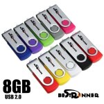 Lot de 10 clés usb 8go - couleur mixte Lot de 10 clés usb 8go - couleur mixte