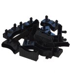Lot de 10 embouts noir pour lattes 48 x 8 mm Lot de 10 embouts noir pour lattes 48 x 8 mm