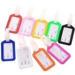 Lot de 10 �tiquette de bagage bagages �tiquettes valise accessoires pour voyage avion sac couleur al�atoire ...