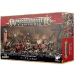 Lot de 10 figurines games workshop warhammer aos - orruk warclans ventreurs - gris / rouge