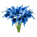 Lot de 10 fleurs de lys calla fleurs - plante artificielles d�coration de la maison et la mariage