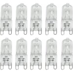 Lot de 10 ampoules halog�nes g9 - blanc chaud 25w ac 230v