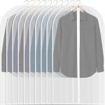 Lot de 10 housses � v�tements anti - poussi�re - sacs de rangement zipp�s - 60 x 100 cm - adapt�es aux ...
